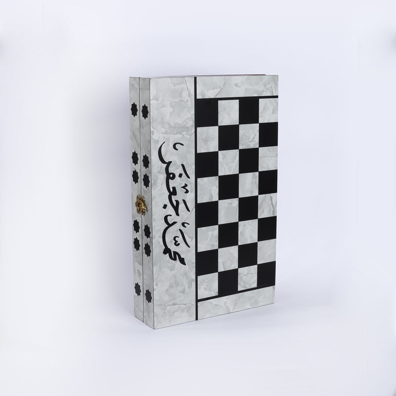 Backgammon Board Double Sided - Marble