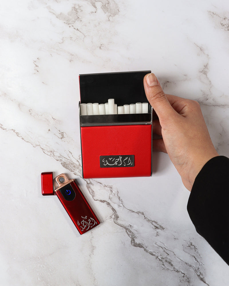 cigarette box-red